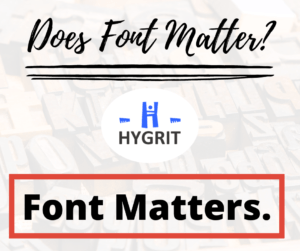 font matters